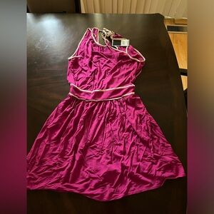 pink halter neck juicy couture dress. size s. new with tags!